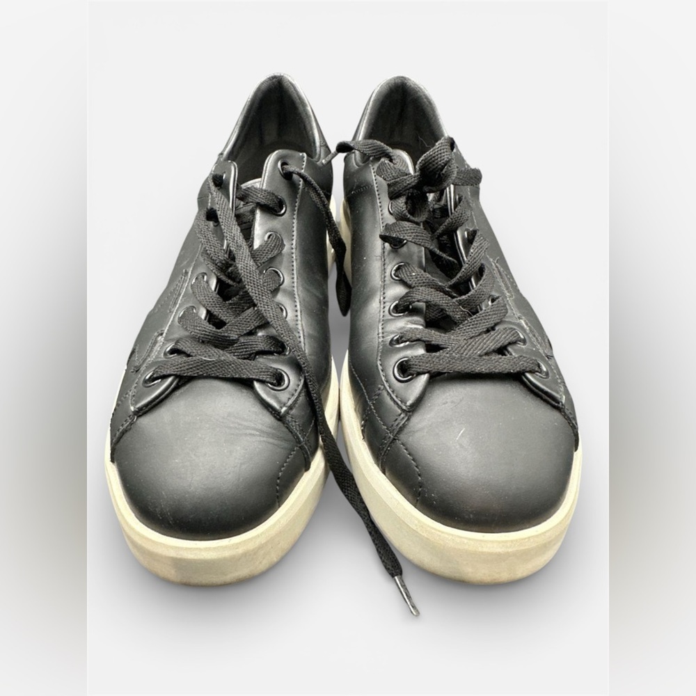 Golden Goose Pure-Star Womens Size EU 33 US 6.5-7 Black Leather Sneakers - Picture 4 of 9